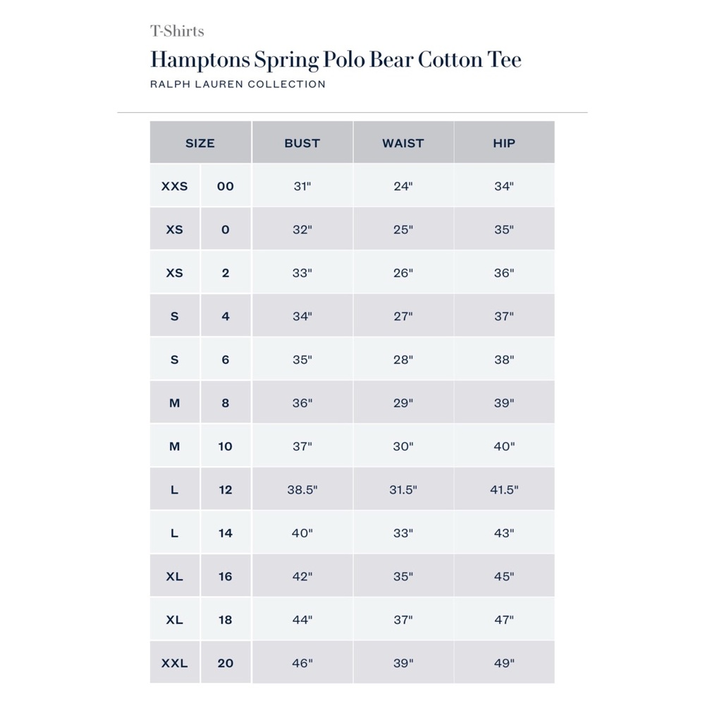Ralph Lauren Collection Hamptons Spring (2025) Polo Bear Cotton Tee - Picture 13 of 13